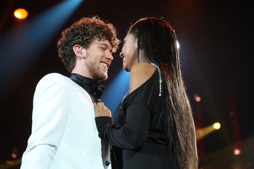 Jesús y Nia cantan "La última noche" en la Gala 6 de 'OT 2020'