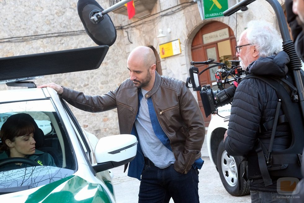Alain Hernández en el rodaje de 'La caza. Tramuntana'