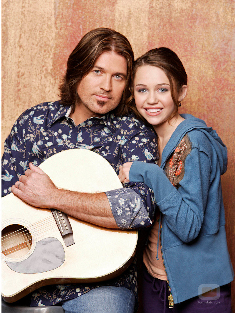 Hannah Montana junto a su padre, Billie Ray Cyrus