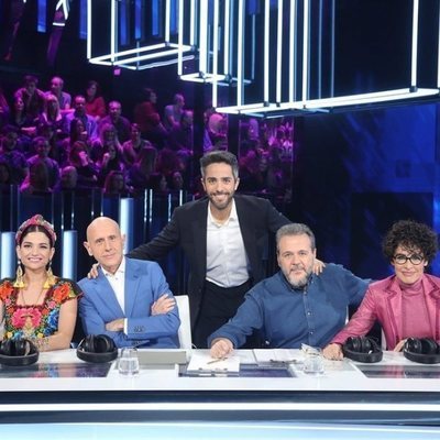 Roberto Leal y el jurado de 'OT 2020' en la Gala 7