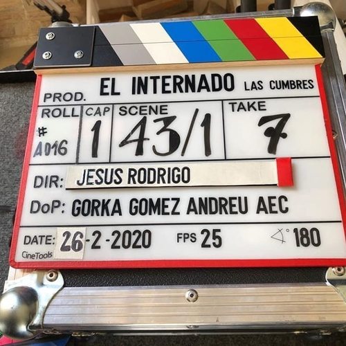 Claqueta de 'El Internado: Las Cumbres'