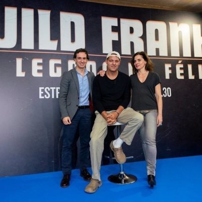 Antonio Ruiz, Frank Cuesta y Carolina Cubillo en la presentación de 'Wild Frank: El legado de Félix'