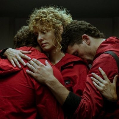 Miguel Herrán, Esther Acebo y Jaime Lorente en la temporada 4 de 'La Casa de Papel'