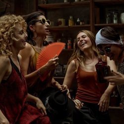 Las protagonistas de 'La Casa de Papel' en una fiesta de la Parte 4