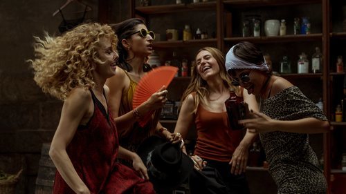 Las protagonistas de 'La Casa de Papel' en una fiesta de la Parte 4