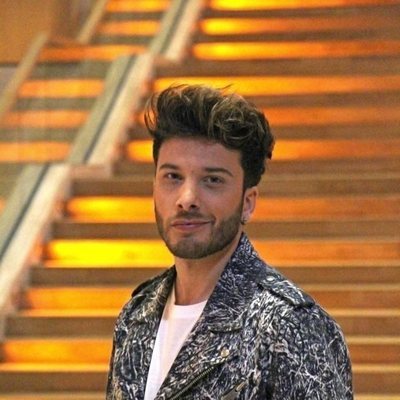 Blas Cantó grabando la postal de España para Eurovisión 2020