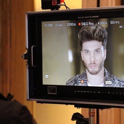 Blas Cantó en el rodaje de la postal para Eurovisión 2020