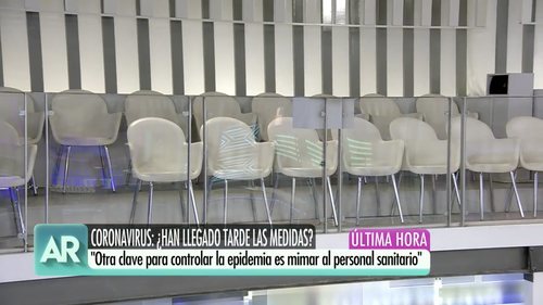El plató de 'El programa de Ana Rosa', sin público por el coronavirus
