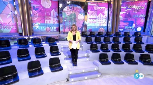 El plató de 'Sálvame', sin público por el coronavirus