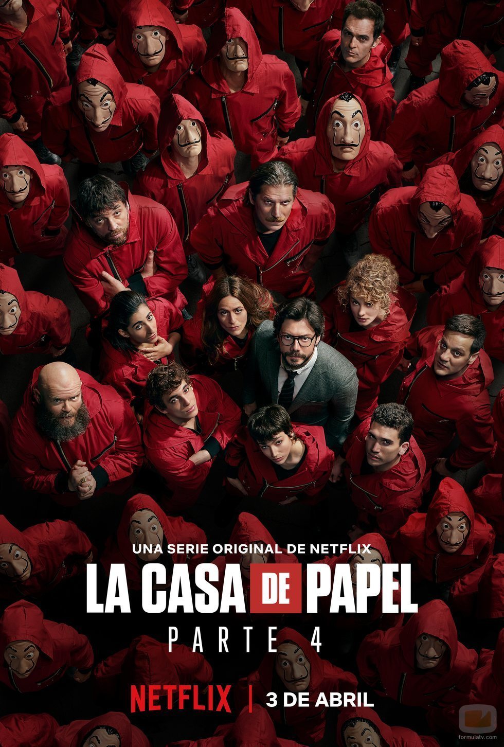 Póster de la cuarta parte de 'La Casa de Papel'