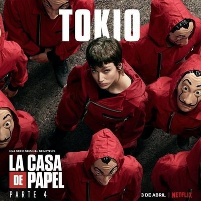 Póster de Tokio para la cuarta parte de 'La Casa de Papel'