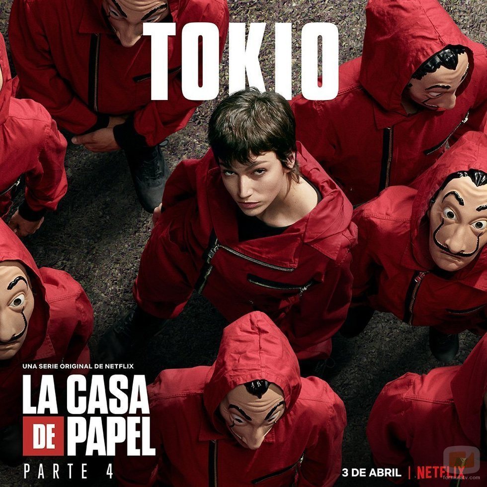 Póster de Tokio para la cuarta parte de 'La Casa de Papel'