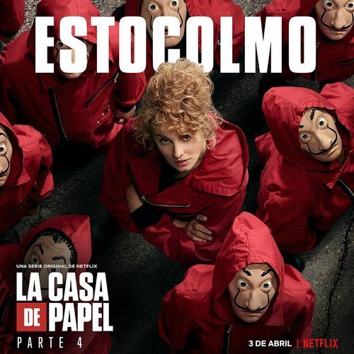 Póster de Estocolmo para la cuarta parte de 'La Casa de Papel'