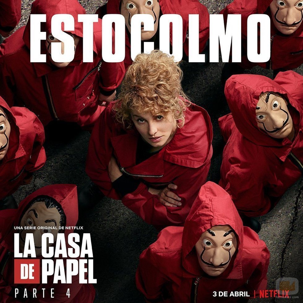Póster de Estocolmo para la cuarta parte de 'La Casa de Papel'
