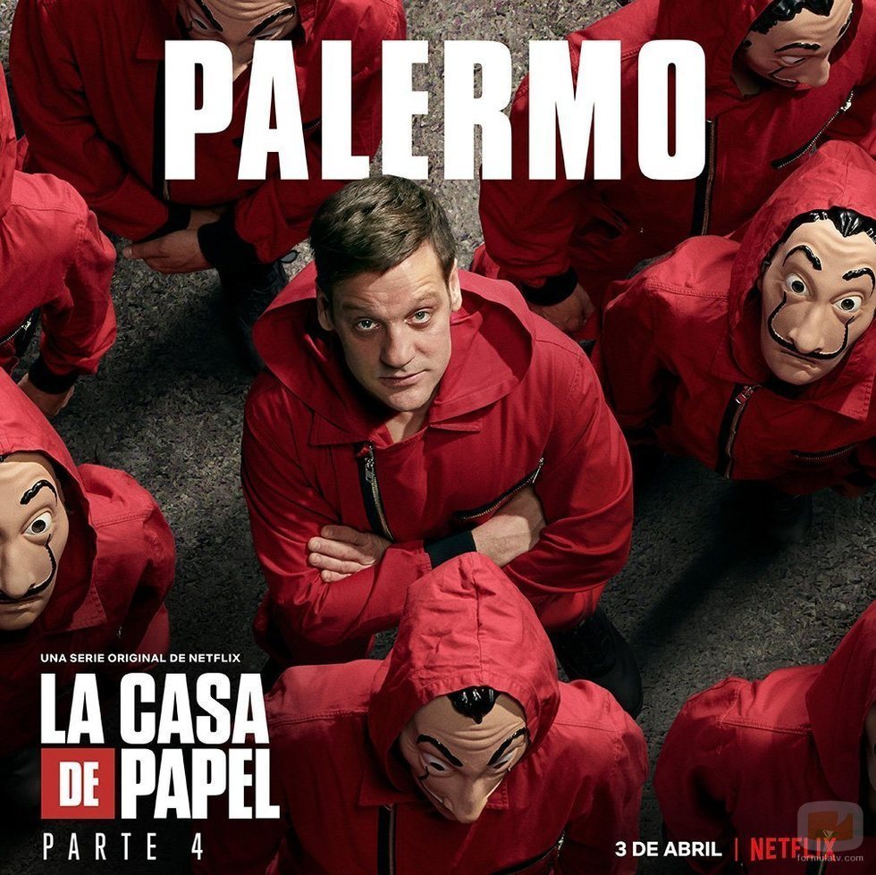 Póster de Palermo para la cuarta parte de 'La Casa de Papel'