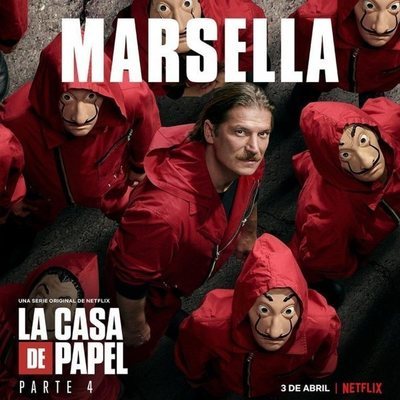 Póster de Marsella para la cuarta parte de 'La Casa de Papel'