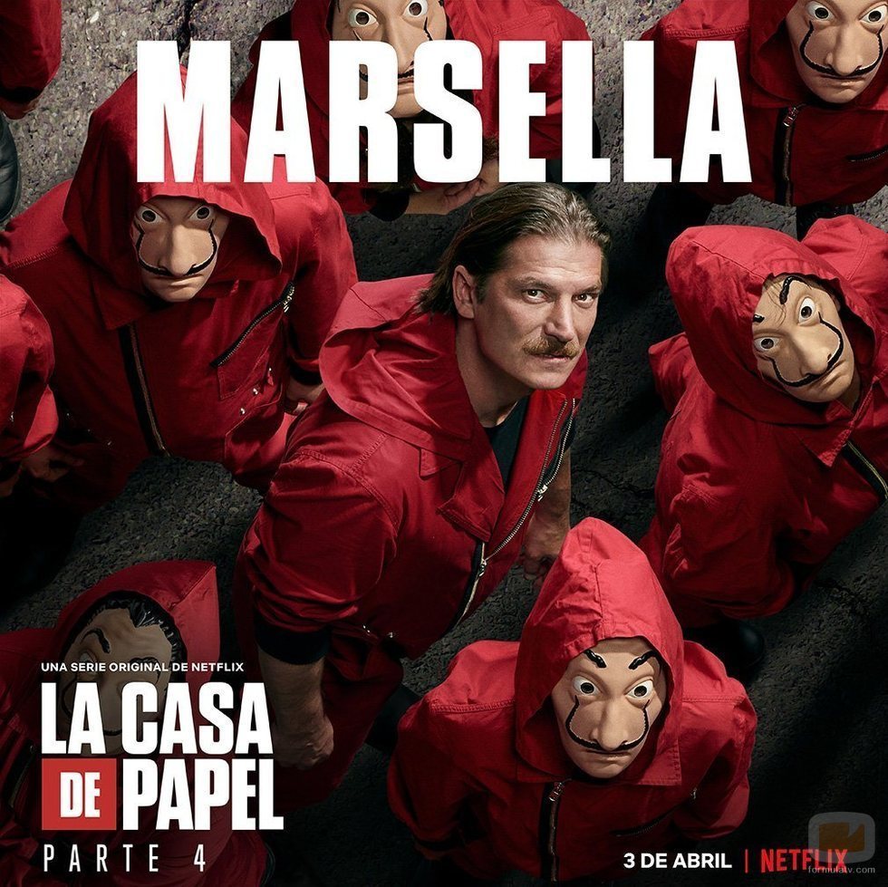 Póster de Marsella para la cuarta parte de 'La Casa de Papel'