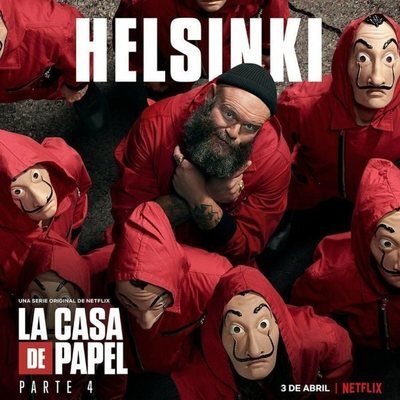 Póster de Helsinki para la cuarta parte de 'La Casa Papel'