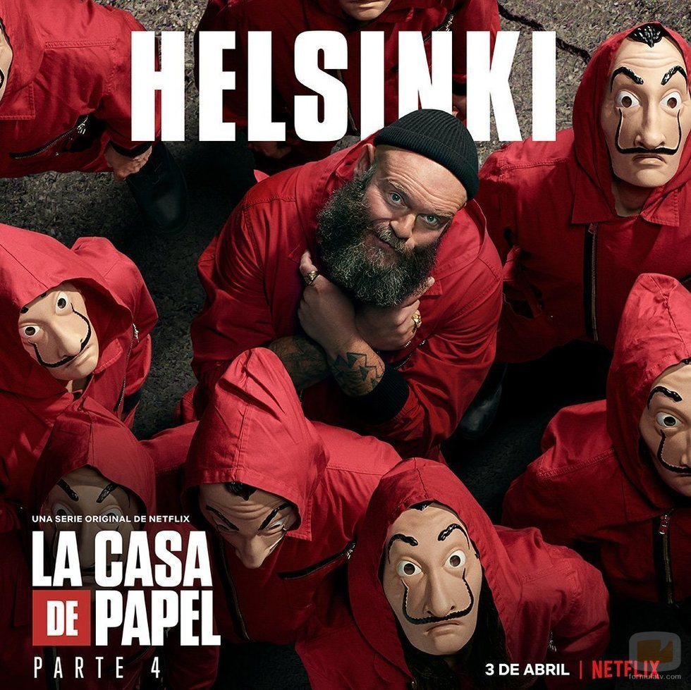 Póster de Helsinki para la cuarta parte de 'La Casa Papel'