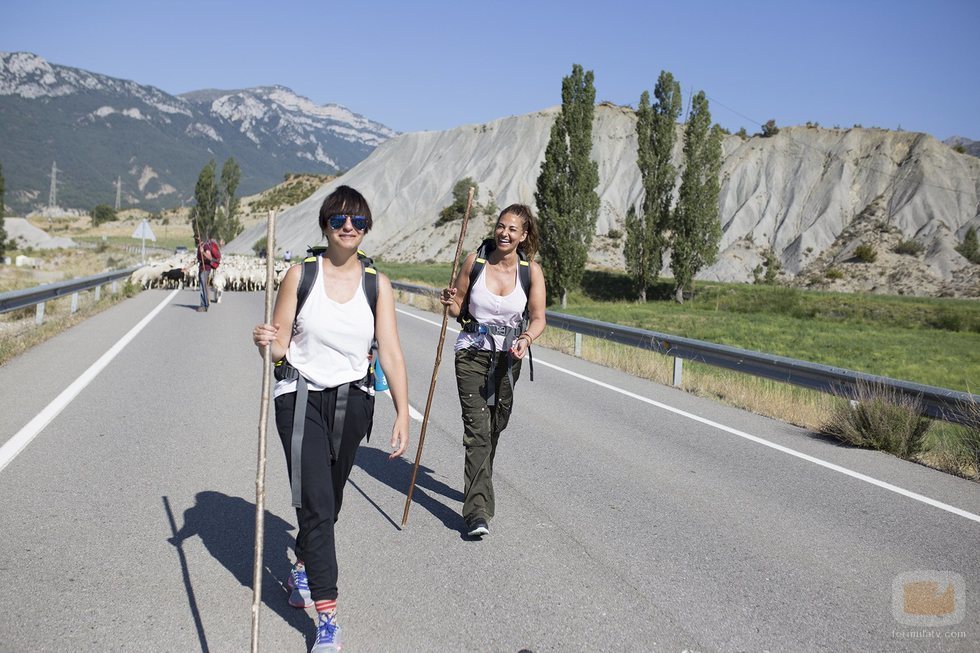 Mariló Montero y Melani Olivares en 'Entre ovejas'
