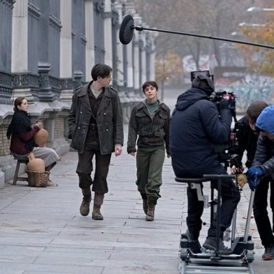 Macarena García en el rodaje de la cuarta temporada de 'El Ministerio del Tiempo'