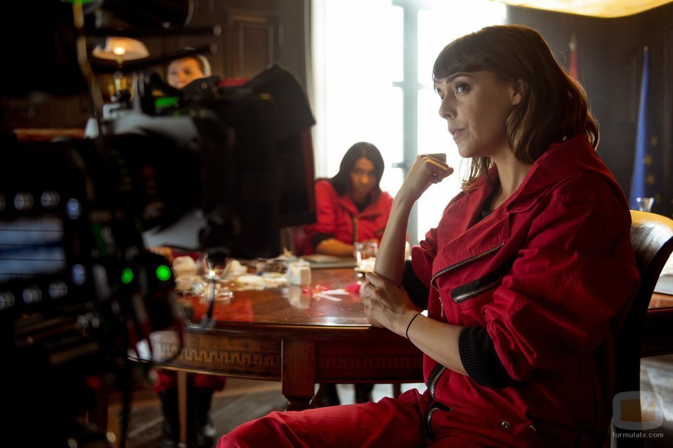Belén Cuesta en el rodaje de la parte 4 de 'La Casa de Papel'