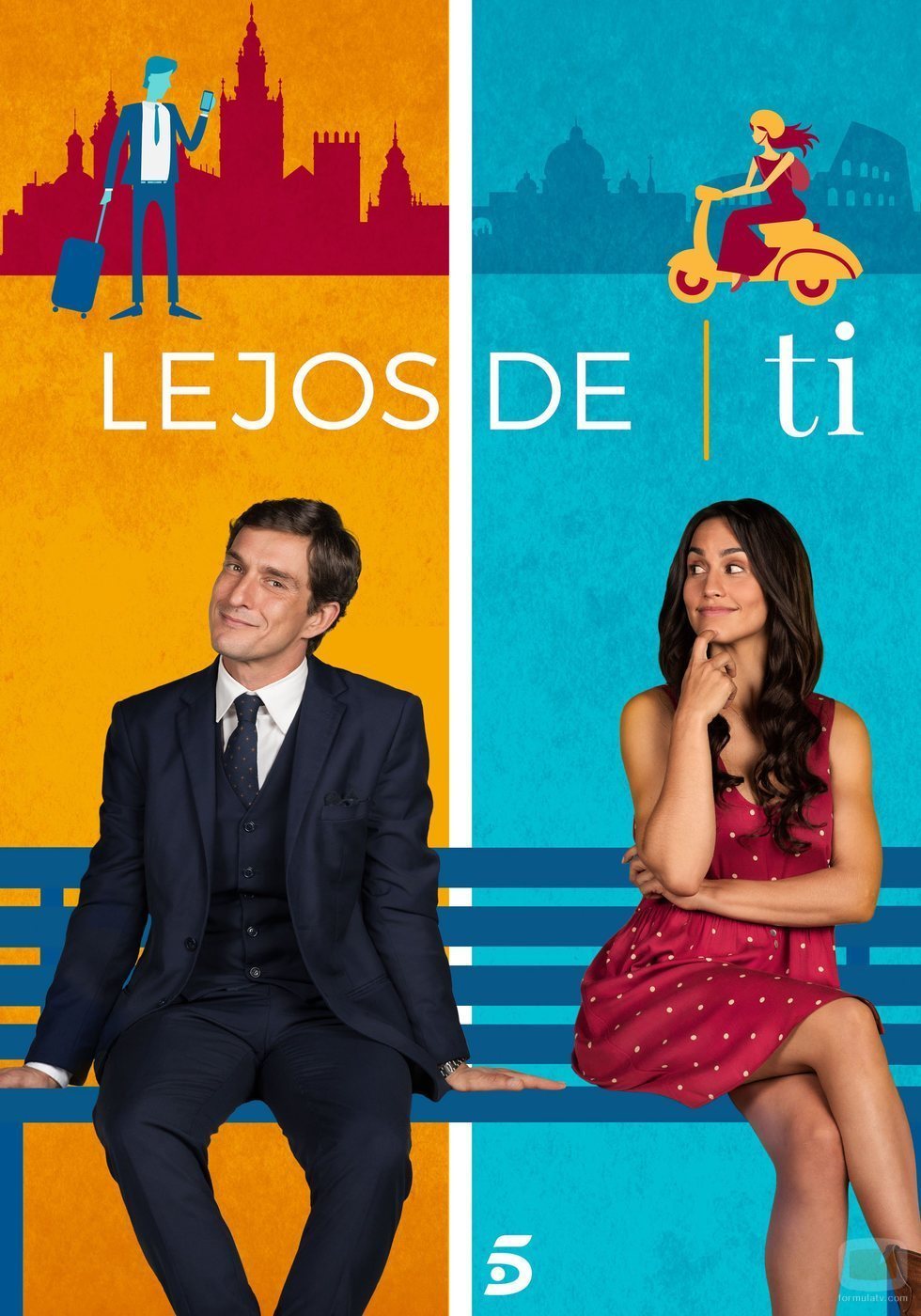 Póster de 'Lejos de ti', la comedia de Mediaset