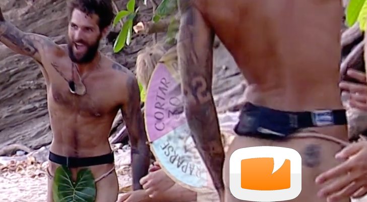 Albert Barranco desnudo, enseña el culo en 'Supervivientes'