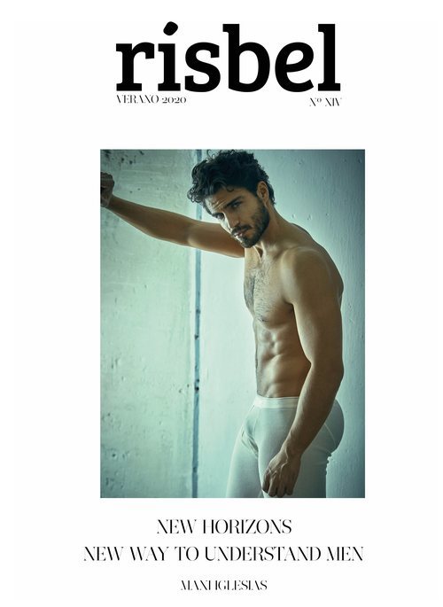 Maxi Iglesias luce paquete en la portada de Rísbel Magazine