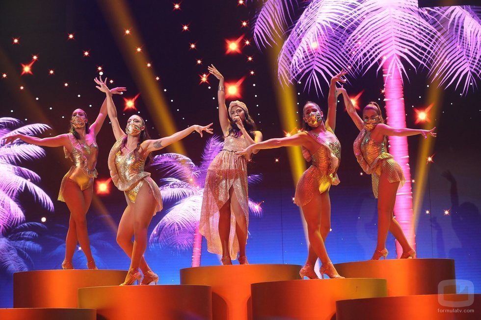 Nia Correia canta "Quimbara" en la Gala 10 de 'OT 2020'