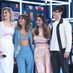 Samantha, Maialen, Anaju y Flavio en la Gala 11 de 'OT 2020'