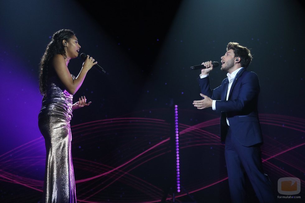 Nia y Blas Cantó cantan "Hoy tengo ganas de ti" en la semifinal de 'OT 2020'