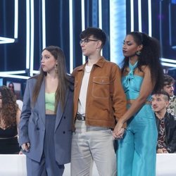 Eva, Flavio y Nia, en la Gala Final de 'OT 2020'