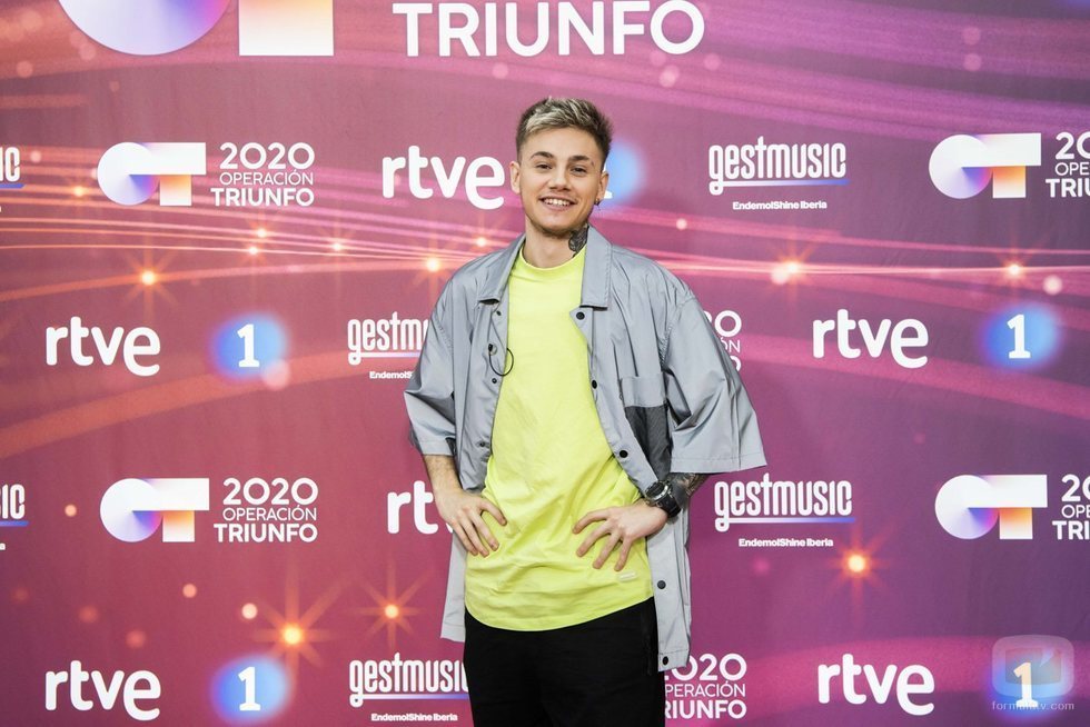 Hugo Cobo en la rueda de prensa de 'OT 2020'