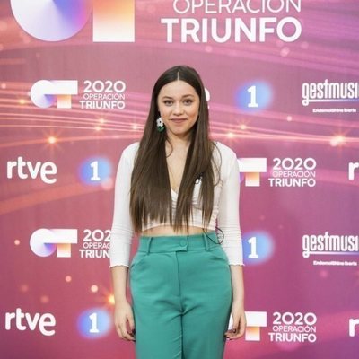 Eva B posa en la rueda de prensa de 'OT 2020'