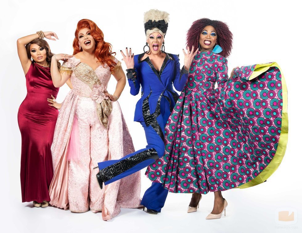 Jujubee, Alexis Michelle, Thorgy Thor y BeBe Zahara Benet, mentoras de '¡Dragníficas!'