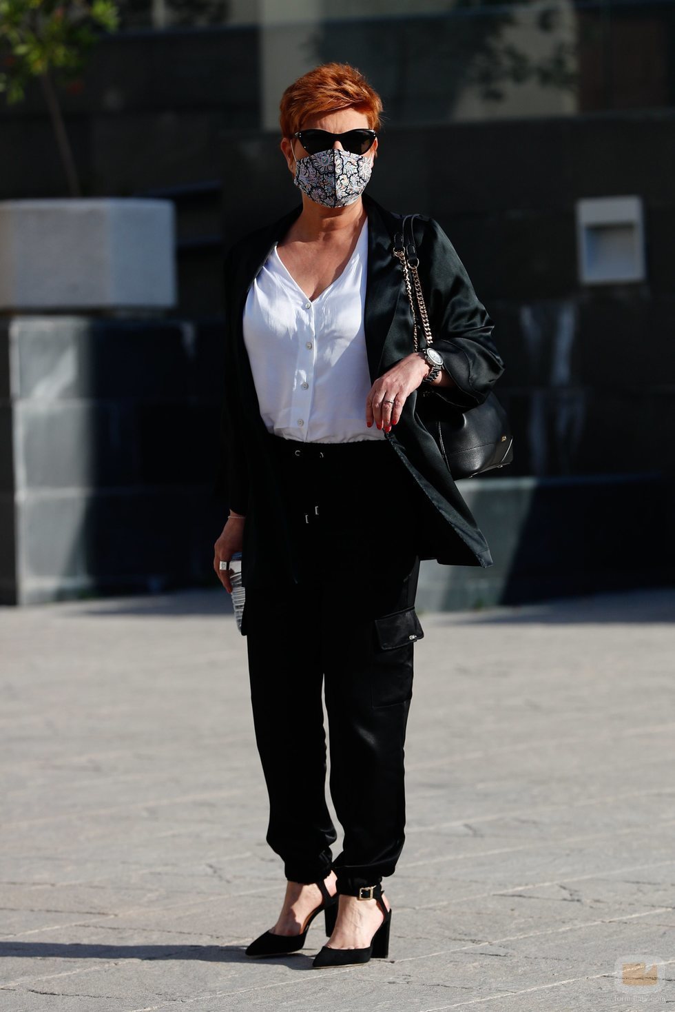 Terelu Campos en el funeral de Álex Lequio