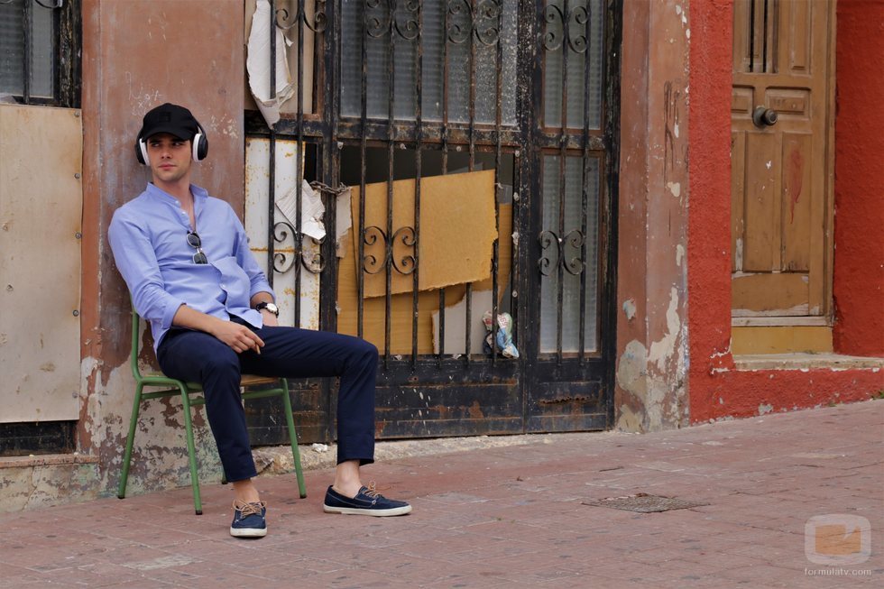 Álvaro Rico, en el rodaje de 'Alba'