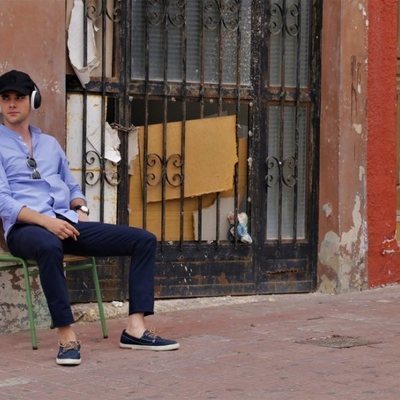 Álvaro Rico, en el rodaje de 'Alba'