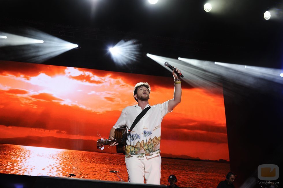 Jesús Rendón, en el concierto de 'OT 2020' del Wizink Center