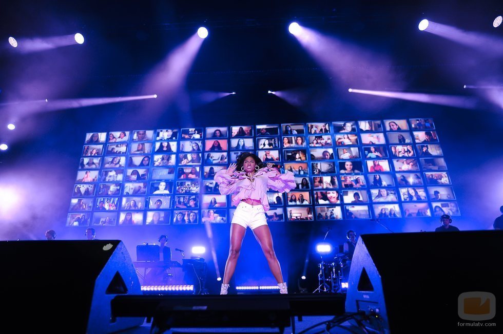 Nia Correia ('OT 2020') baila en el WiZink Center