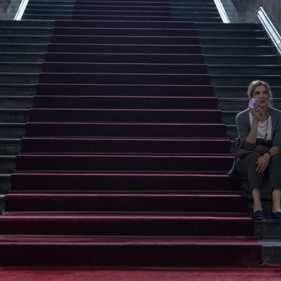 María Pujalte y Eva Martín en el rodaje de la temporada 2 de 'Merlí: Sapere Aude'