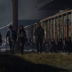 La Princesa, Eugene, Yumiko y Ezekiel en el 10x16 de 'The Walking Dead'