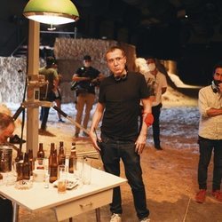 Lino Escalera y Pablo Remón en el rodaje de "Los Mariachis", el 1x05 de 'Escenario 0'