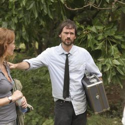 Jeremy Davies y Rebecca Mader en 'Lost'