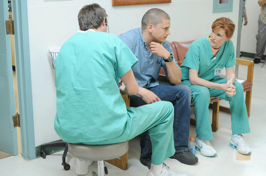 Wentworth Miller en el médico en 'Prison Break'