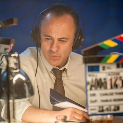 Javier Gutiérrez en el rodaje de 'Reyes de la noche'