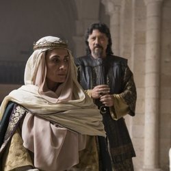 Elia Galera y Carlos Bardem, en 'El Cid'