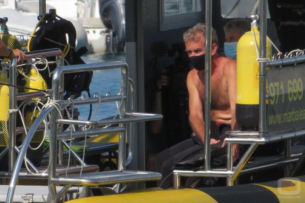Fernando Simón grabando 'Planeta Calleja' en Mallorca