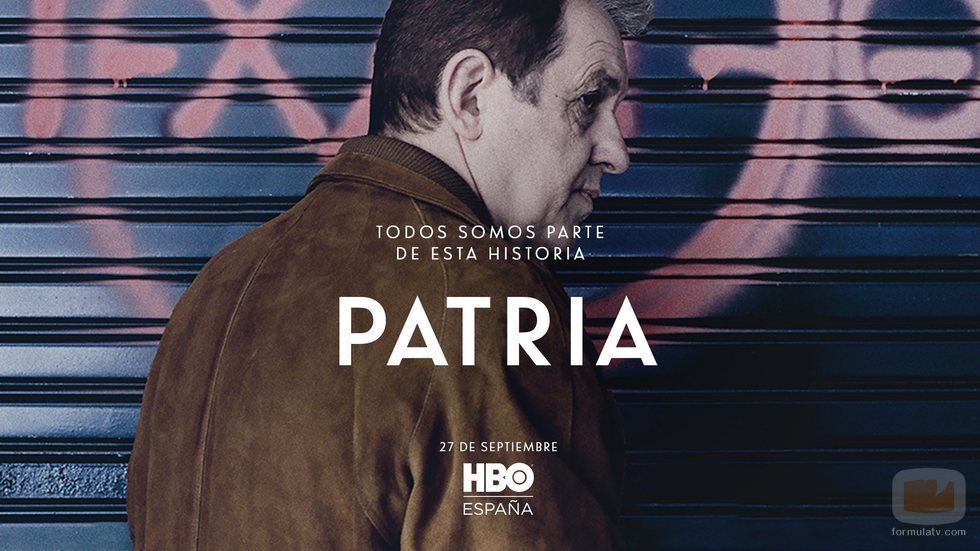 José Ramón Soroiz como Txato en el póster de 'Patria'